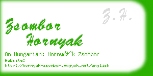 zsombor hornyak business card